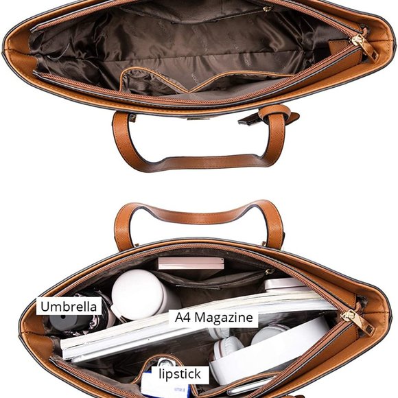 New  3pcs Purse Set   Handbags for Women Shoulder Bags Tote Satchel - Picture 11 of 12